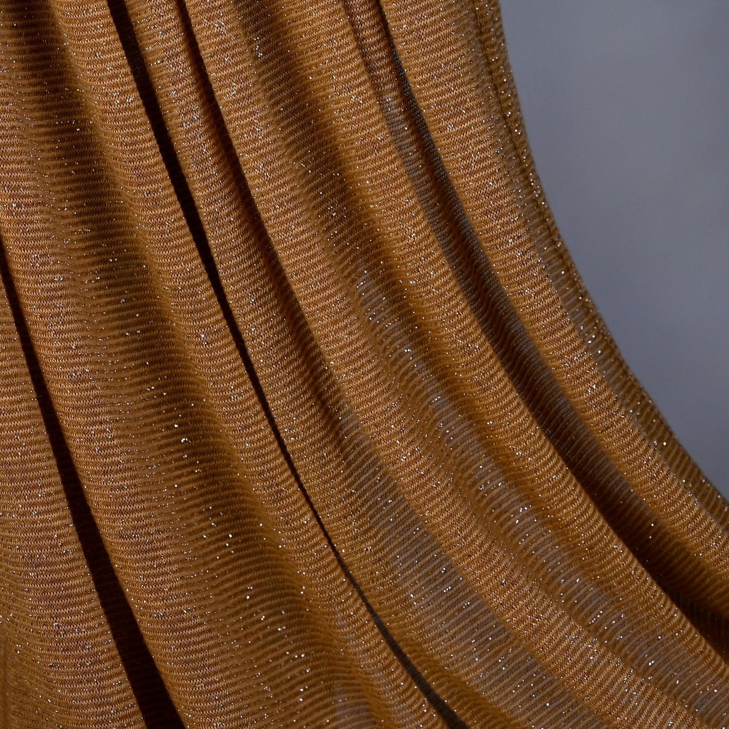 Side view of Hijabistic’s Klara Shawl in Irish Coffee Brown - classic design with a rich, earthy tone.