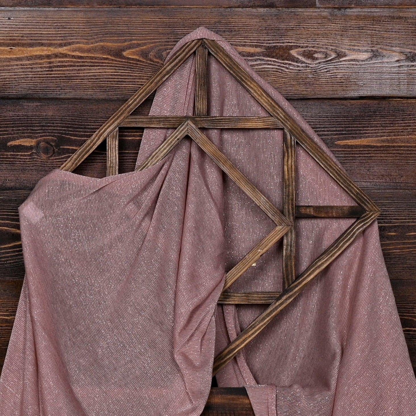 Full drape of Hijabistic’s Klara Shawl in Quicksand Pink - versatile shawl perfect for all-day wear.