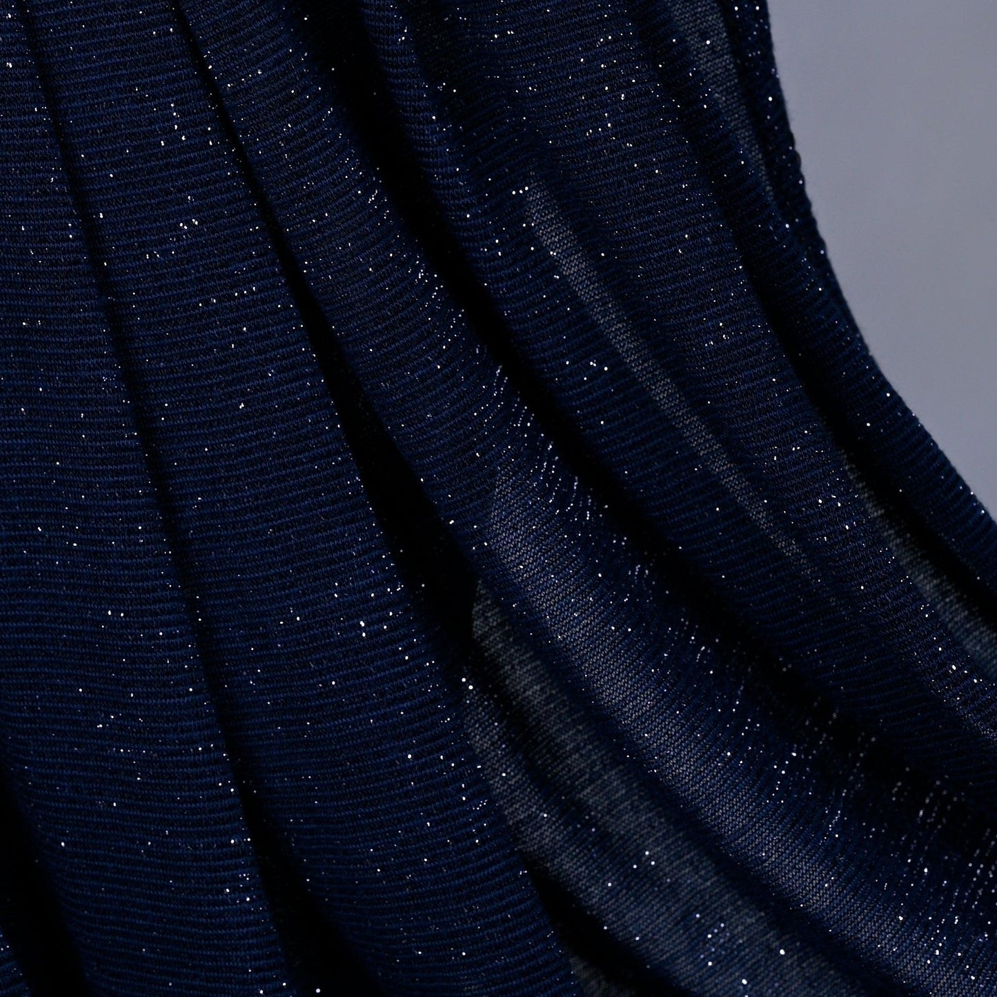 Close-up of Hijabistic’s Klara Shawl in Mirage Blue - highlighting smooth texture and quality.