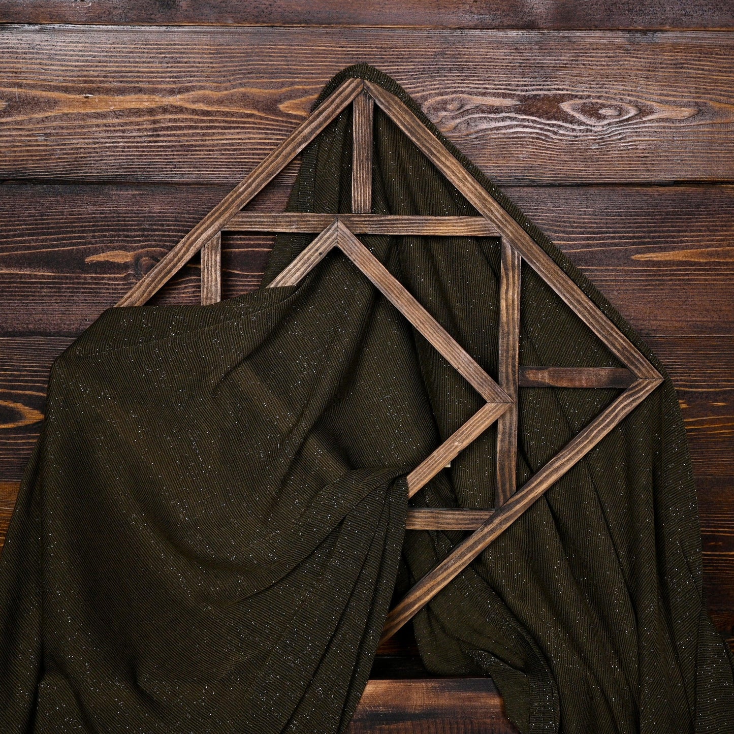 Full drape of Hijabistic’s Klara Shawl in Rangitoto Green - timeless addition to any wardrobe.