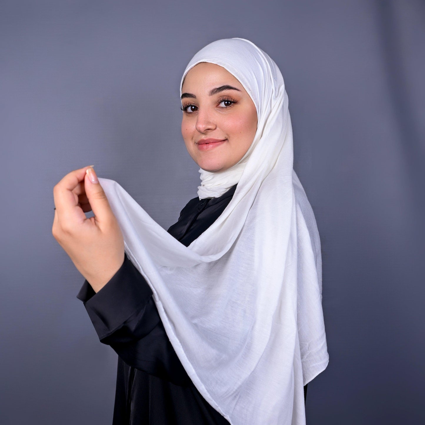 Kuwaiti Style Jersey Hijab