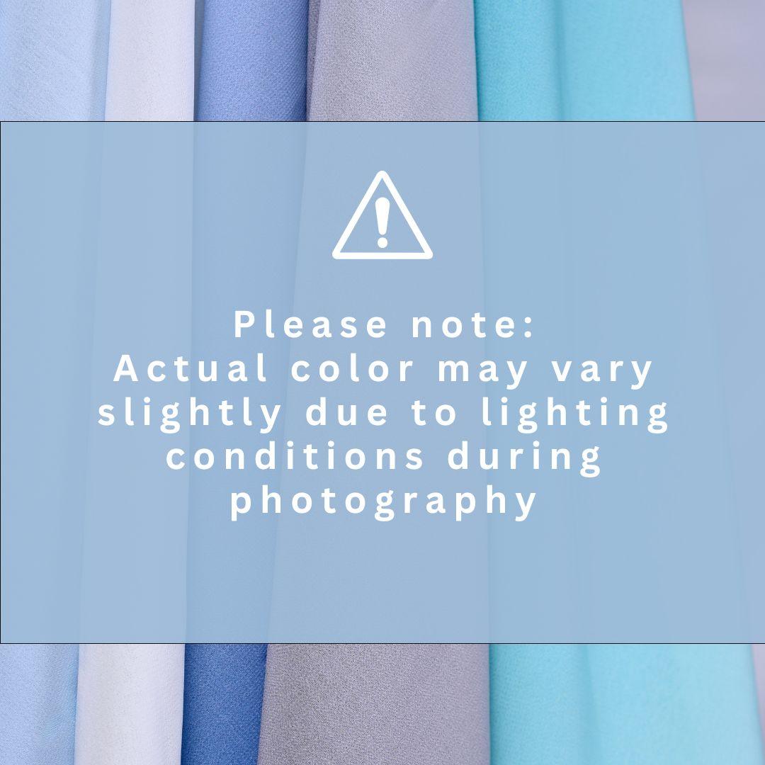 Color disclaimer: The actual color may vary due to lighting factors.