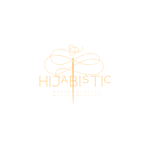 hijabistic logo with slogan where quality meets modesty