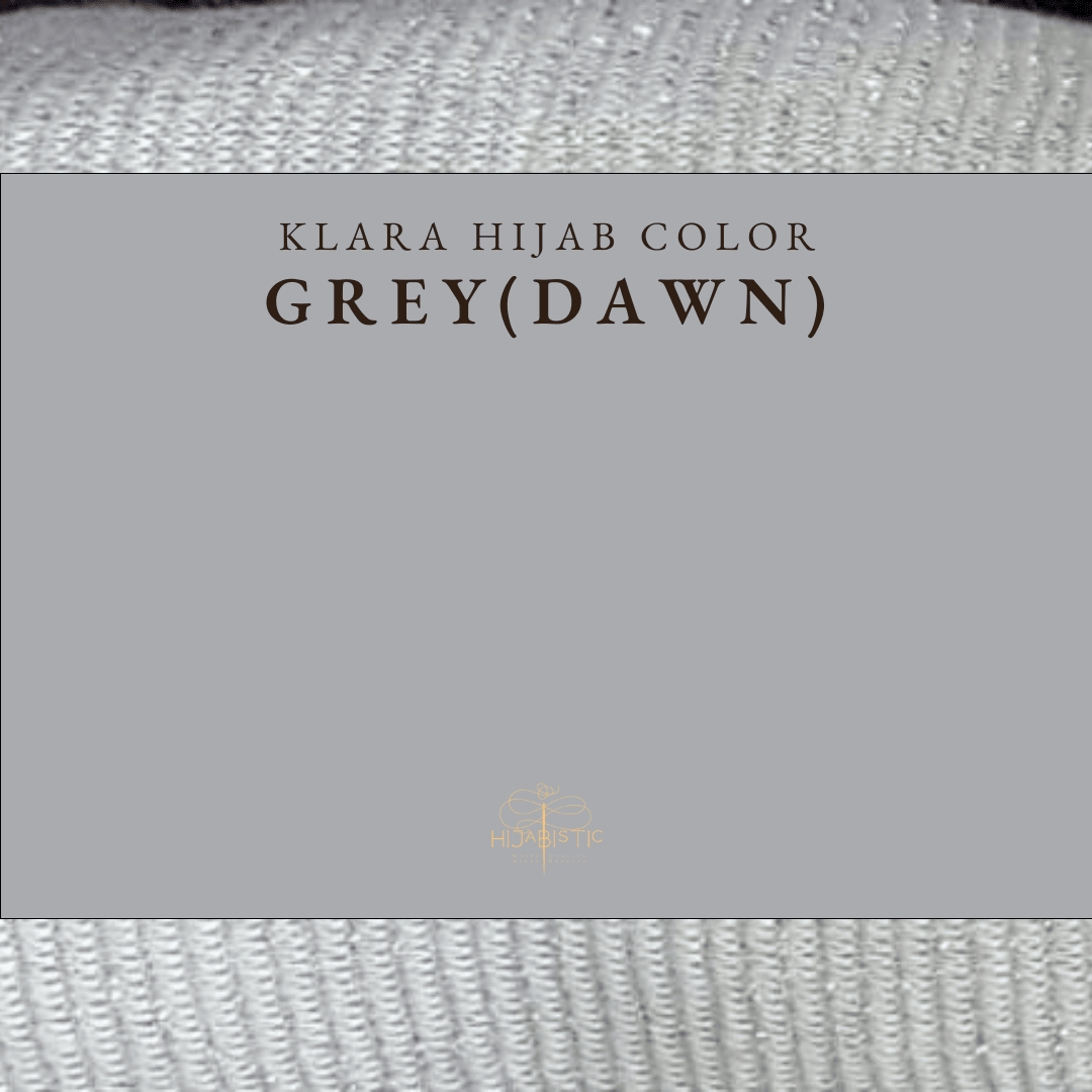 Illustration of Hijabistic’s Klara Shawl in Dawn Grey, displaying the actual color